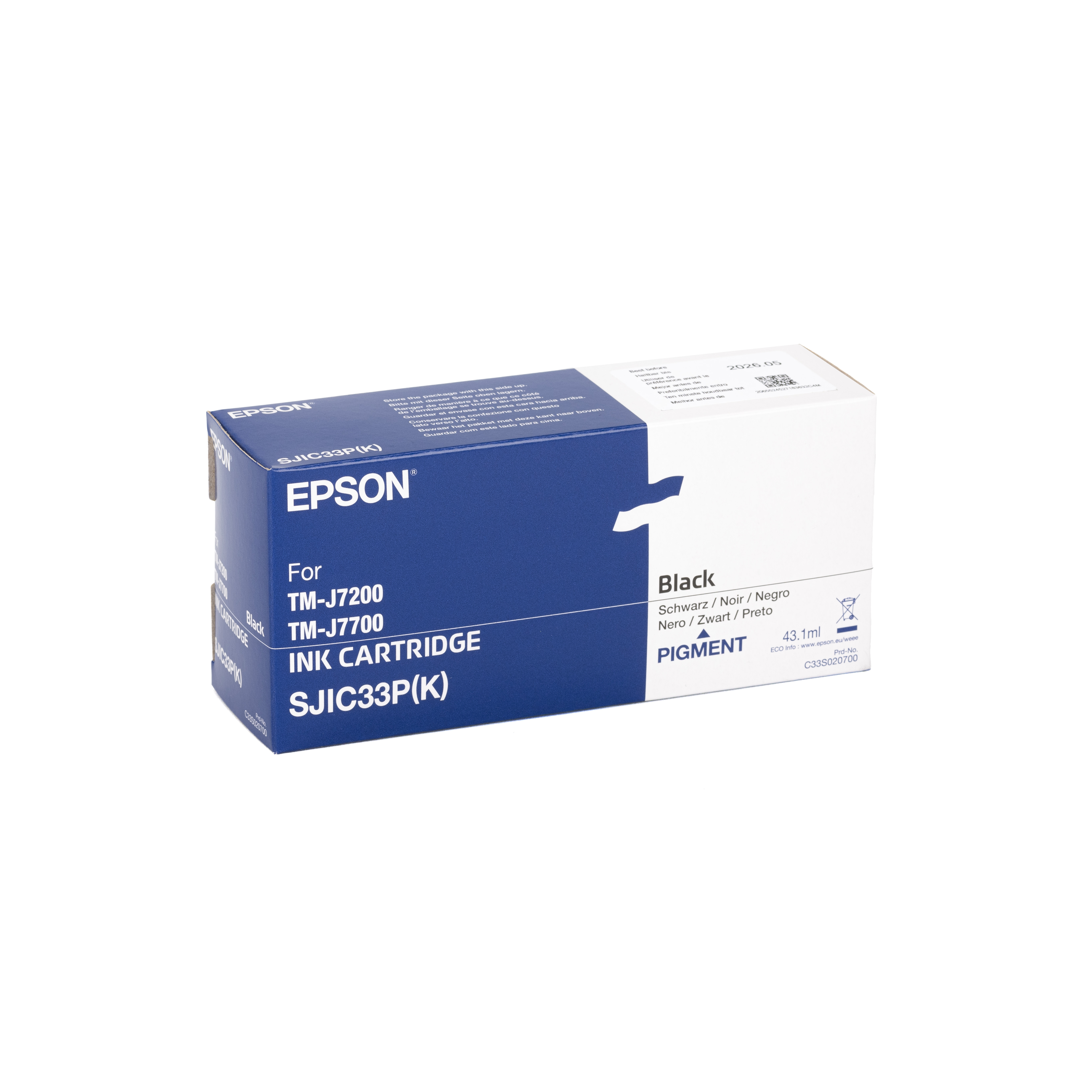 Tintenpatrone Epson SJIC33 C33S020700 schwarz Tintenpatrone Epson SJIC33 C33S020700 schwarz