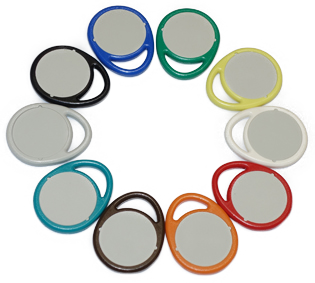 easyident 4100 Transponder bunte Deckel, runde Deckel, wiederverwendbare Deckel, farbige Deckel, runde Behälterdeckel