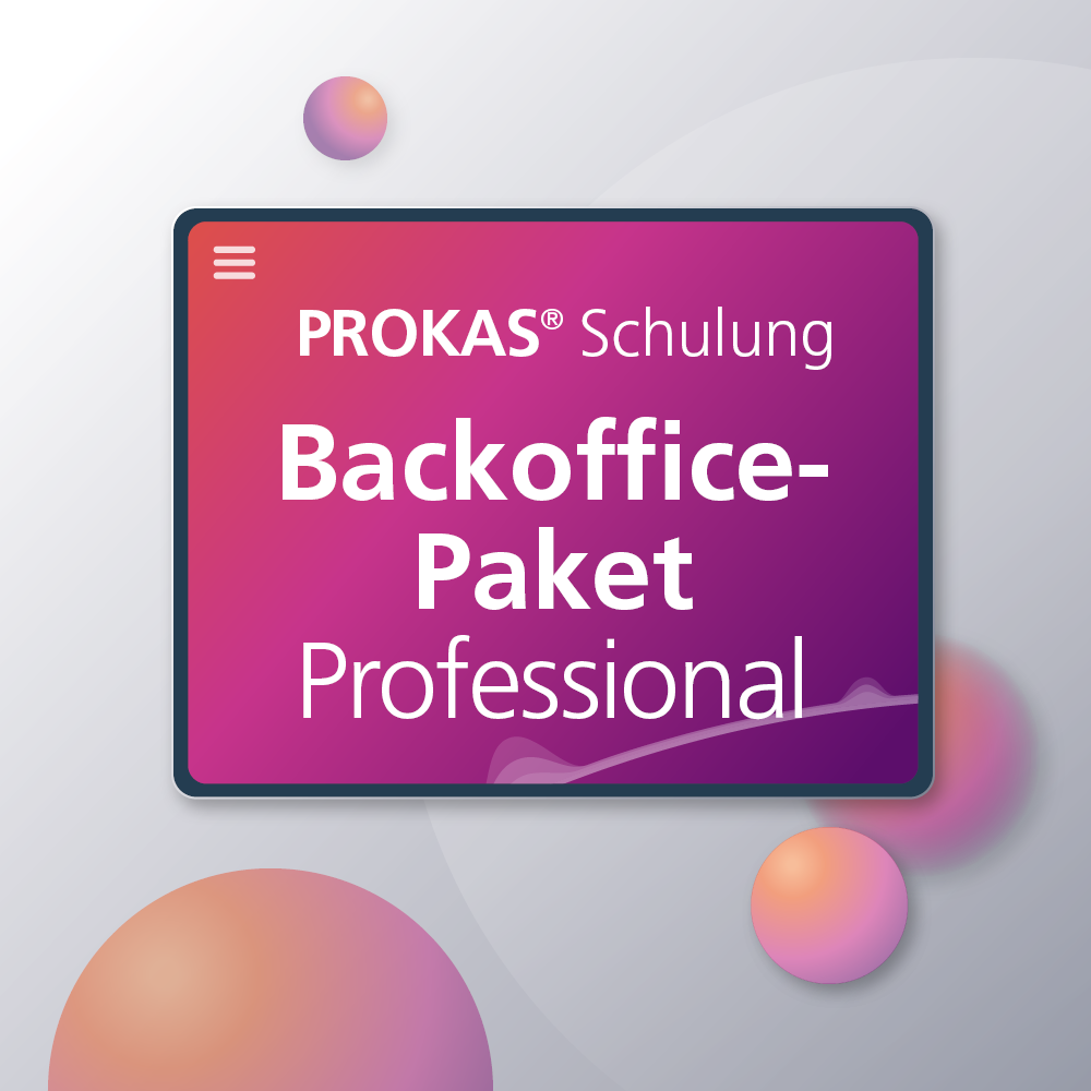 Backoffice-Paket, Professional, Paket, Schulung, Tablet-Display