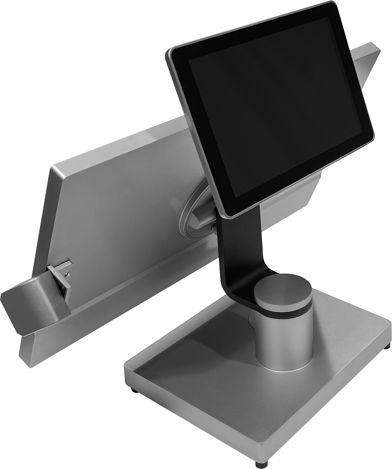 NOVENTI Vario mit Kundendisplay silber Bildschirm, Computer-Hardware, Überwachen, Mobiliar, Computer