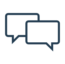Chat-Blasen, Sprechblasen, Dialog, zwei Sprechblasen, Kommunikation