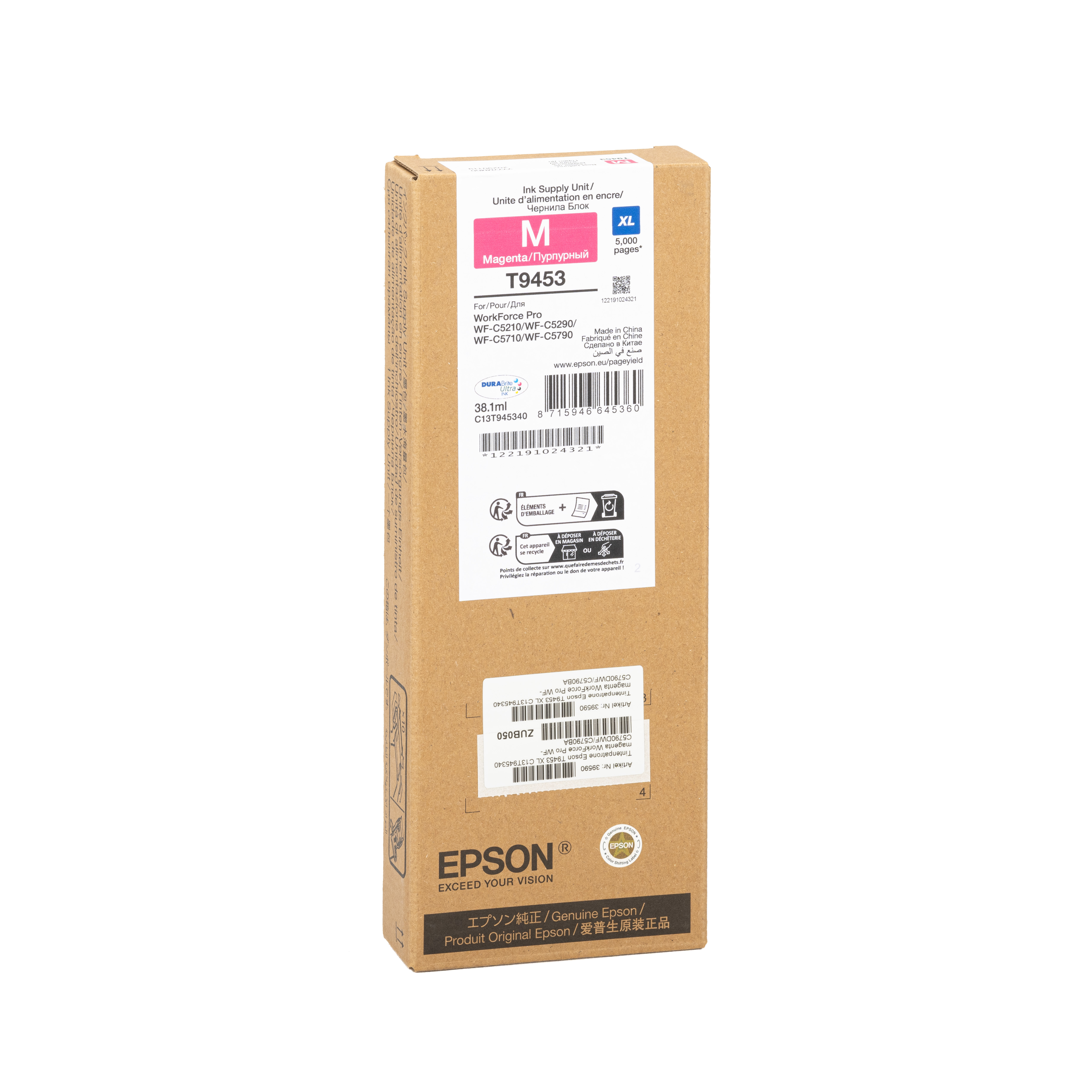 Tintenpatrone Epson T9453 XL C13T945340 magenta Tintenpatrone Epson T9453 XL C13T945340 magenta