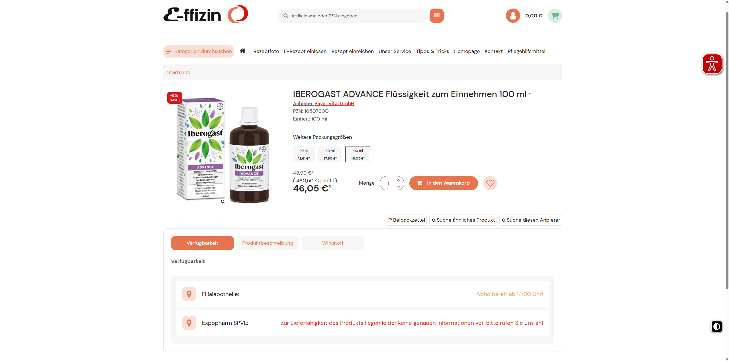 Iberogast, Flüssigkeit, 100 ml, Tropfen, Magen-Darm