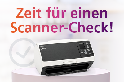 Dokumentenscanner, Einzugsscanner, weiß-schwarz, Bedienfeld